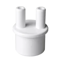 1" M razdelilnik, 2 vhoda 3/8" M+