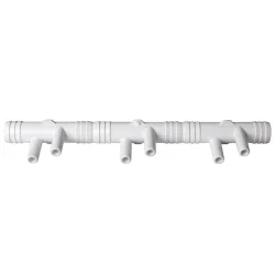 3/4" M+ rebrasti razdelilnik, 6 priključkov 3/8" M+