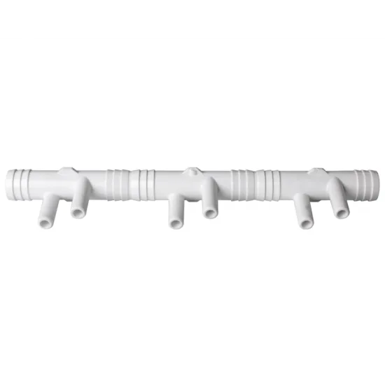 3/4" M+ rebrasti razdelilnik, 6 priključkov 3/8" M+